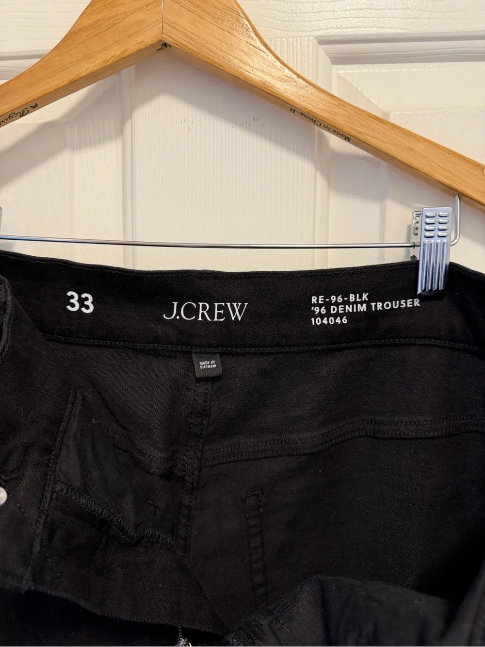 J Crew Denim Trouser in 1996 Semi-Stretch Size 33